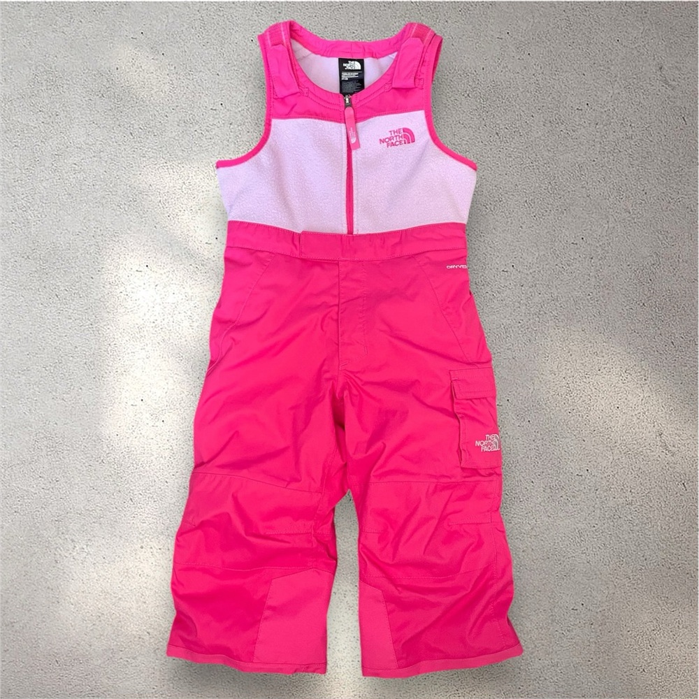 The North Face Toddler Girls Insulated BIB Snow Ski Suit EUC